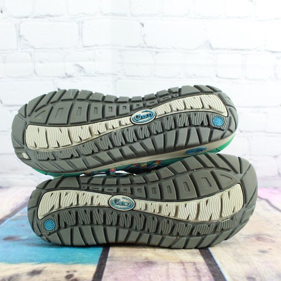 Chaco Marine Green Mesh Outcross Water Outdoor Sneakers Shoes Size 6 - Picture 9 of 9